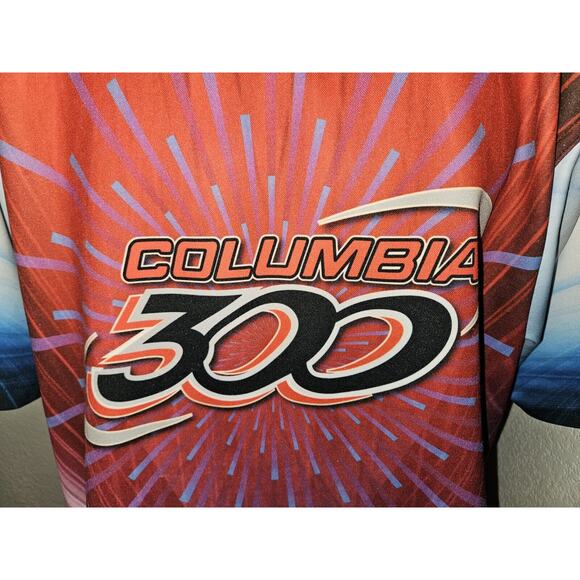 PBA Columbia 300 Team Bowling Shirt Jersey Size 2XL XXL Fusion - Picture 2 of 9